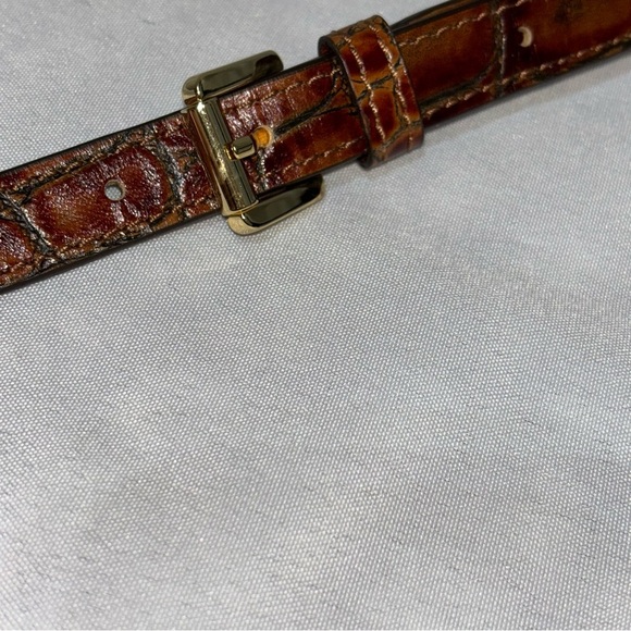 Michael Kors Brown Crocodile Replacement Adjustable Crossbody Strap - Picture 7 of 9